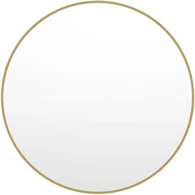 Vente-unique Grand miroir mural rond en métal - D. 150 cm - Doré - RONDIA Vente-unique Grand miroir mural rond en métal - D. 150 cm - Doré - RONDIA