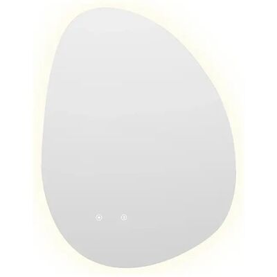 Vente-unique Miroir de salle de bain lumineux asymétrique anti-buée - 60 x 80 cm - INACIA Vente-unique Miroir de salle de bain lumineux asymétrique anti-buée - 60 x 80 cm - INACIA