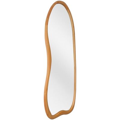 Vente-unique Grand miroir mural organique en bois de pin - L. 68 x H. 178 cm - Naturel - HARVIL Vente-unique Grand miroir mural organique en bois de pin - L. 68 x H. 178 cm - Naturel - HARVIL
