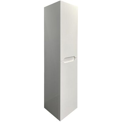 Vente-unique Colonne de salle de bain suspendue - Blanc - L30 x l30 x 120 cm - STEFANIE Vente-unique Colonne de salle de bain suspendue - Blanc - L30 x l30 x 120 cm - STEFANIE