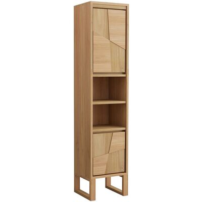 Vente-unique Colonne de salle de bain sur pieds en teck avec niches - H180 cm - MATARAM Vente-unique Colonne de salle de bain sur pieds en teck avec niches - H180 cm - MATARAM