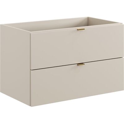 Vente-unique Meuble sous vasque suspendu - Coloris beige - 80 cm - LAVENA Vente-unique Meuble sous vasque suspendu - Coloris beige - 80 cm - LAVENA