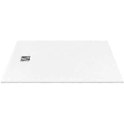 Vente-unique Receveur de douche extra plat à poser ou à encastrer recoupable en résine SMC - Blanc - 140 x 90 cm - MIRNOSA Vente-unique Receveur de douche extra plat à poser ou à encastrer recoupable en résine SMC - Blanc - 140 x 90 cm - MIRNOSA