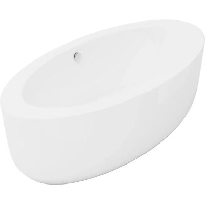 MARMATI Baignoire îlot ovale - 251 L - 185x90x58cm MARMATI Baignoire îlot ovale - 251 L - 185x90x58cm