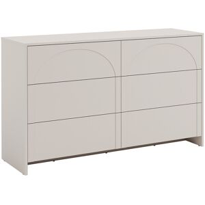 Vente-unique Commode 6 tiroirs – MDF – Beige - NALYRA de Maison Céphy Vente-unique Commode 6 tiroirs – MDF – Beige - NALYRA de Maison Céphy