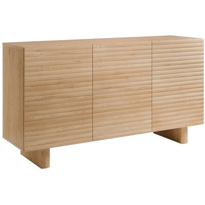 Vente-unique Buffet avec 3 portes en MDF - Naturel - LUDIMA Vente-unique Buffet avec 3 portes en MDF - Naturel - LUDIMA