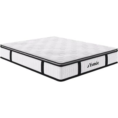 Vente-unique Matelas 200 x 200 cm ressorts ensachés surmatelas intégré ép.28cm - AMERICAN DREAM de YSMÉE Vente-unique Matelas 200 x 200 cm ressorts ensachés surmatelas intégré ép.28cm - AMERICAN DREAM de YSMÉE