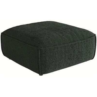 Vente-unique Pouf en tissu chenille vert CAMILIO de Maison Céphy Vente-unique Pouf en tissu chenille vert CAMILIO de Maison Céphy