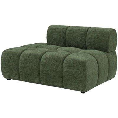 Vente-unique Méridienne gauche en tissu chiné vert FACIVIL Vente-unique Méridienne gauche en tissu chiné vert FACIVIL