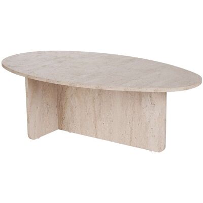 Vente-unique Table basse - Effet travertin - ISENORA Vente-unique Table basse - Effet travertin - ISENORA