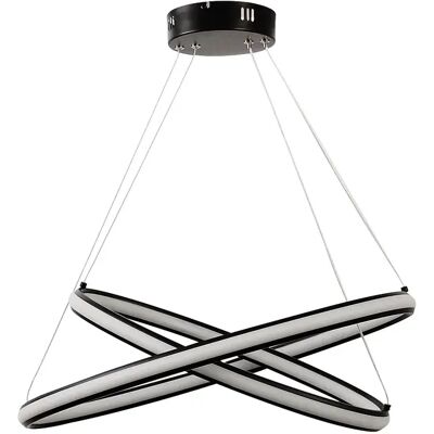 Vente-unique Suspension moderne à LED - L.60 x H.105 cm - Noir mat - AMASU Vente-unique Suspension moderne à LED - L.60 x H.105 cm - Noir mat - AMASU