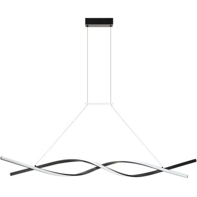 Vente-unique Suspension design LED - L.120 x H.106 cm - Noir - OLOMA Vente-unique Suspension design LED - L.120 x H.106 cm - Noir - OLOMA