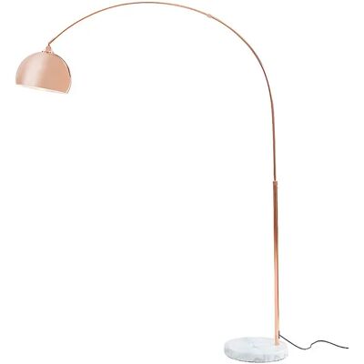 Vente-unique Grand lampadaire arc - Métal et marbre - H. 180 cm - Cuivré - OMBRAGE Vente-unique Grand lampadaire arc - Métal et marbre - H. 180 cm - Cuivré - OMBRAGE