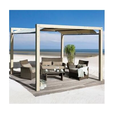 Pavillon Jardin WEKA 235 - Carré 324x324cm - Beige - Pavillon Pavillon Jardin WEKA 235 - Carré 324x324cm - Beige - Pavillon