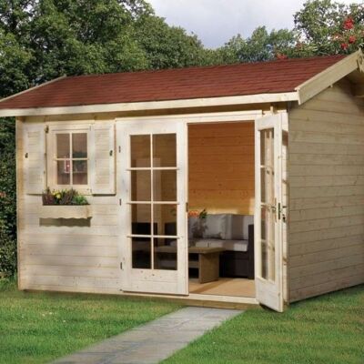 Maison de jardin WEKA 163 Gr.1 - Bois, beige, 410x300cm Maison de jardin WEKA 163 Gr.1 - Bois, beige, 410x300cm
