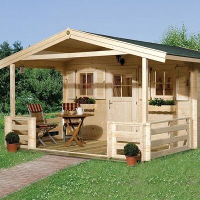 Maison de jardin WEKA 110 - Naturel, 28mm, Murs hauts Maison de jardin WEKA 110 - Naturel, 28mm, Murs hauts