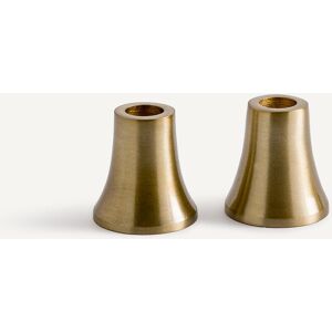 AM.PM Lot de 2 bougeoirs réversibles laiton, Mouro AM.PM Lot de 2 bougeoirs réversibles laiton, Mouro