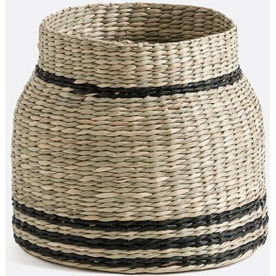 LA REDOUTE INTERIEURS Pot de fleurs Mila - Ø19,5cm Nature/Noir LA REDOUTE INTERIEURS Pot de fleurs Mila - Ø19,5cm Nature/Noir
