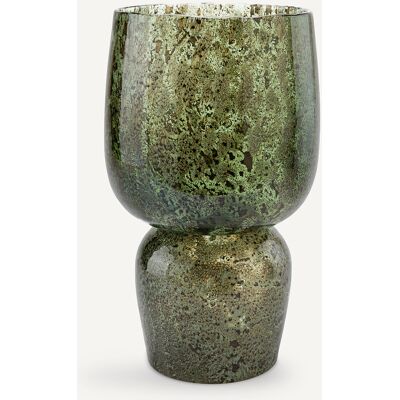 Am.pm Vase en verre vert à effet réactif - Vase Am.pm Vase en verre vert à effet réactif - Vase