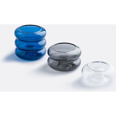 LA REDOUTE INTERIEURS Lot de 3 bougeoirs en verre coloré, Leramo LA REDOUTE INTERIEURS Lot de 3 bougeoirs en verre coloré, Leramo