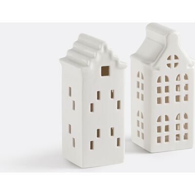 LA REDOUTE INTERIEURS Lot de 2 maisons en céramique, CASPAR LA REDOUTE INTERIEURS Lot de 2 maisons en céramique, CASPAR