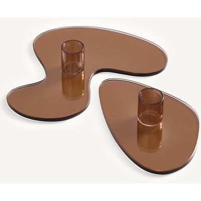 AM.PM Lot de 2 bougeoirs en verre, ALESSIO AM.PM Lot de 2 bougeoirs en verre, ALESSIO