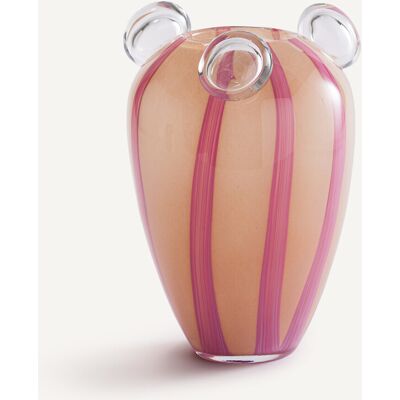 AM.PM Vase en verre soufflé à 3 bulles, H30 cm, Celis AM.PM Vase en verre soufflé à 3 bulles, H30 cm, Celis