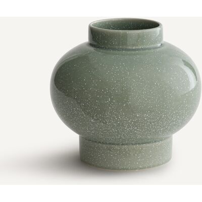 AM.PM Vase rond en céramique émaillée mouchetée, LECCIA AM.PM Vase rond en céramique émaillée mouchetée, LECCIA