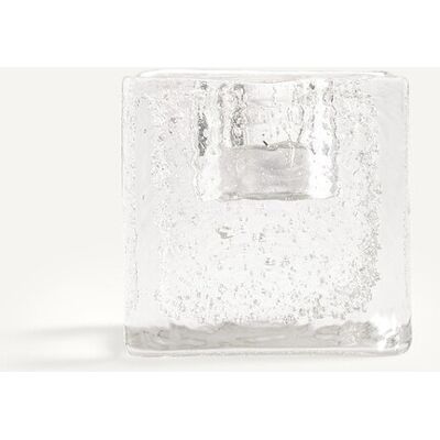 AM.PM Bougeoir en verre soufflé à la bouche, hauteur 8 cm, CASARE AM.PM Bougeoir en verre soufflé à la bouche, hauteur 8 cm, CASARE