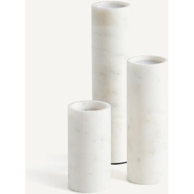 AM.PM Lot de 3 bougeoirs en marbre, Scafi AM.PM Lot de 3 bougeoirs en marbre, Scafi