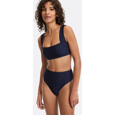 ANNE WEYBURN Bas de maillot de bain, culotte taille haute, en matière texturée ANNE WEYBURN Bas de maillot de bain, culotte taille haute, en matière texturée