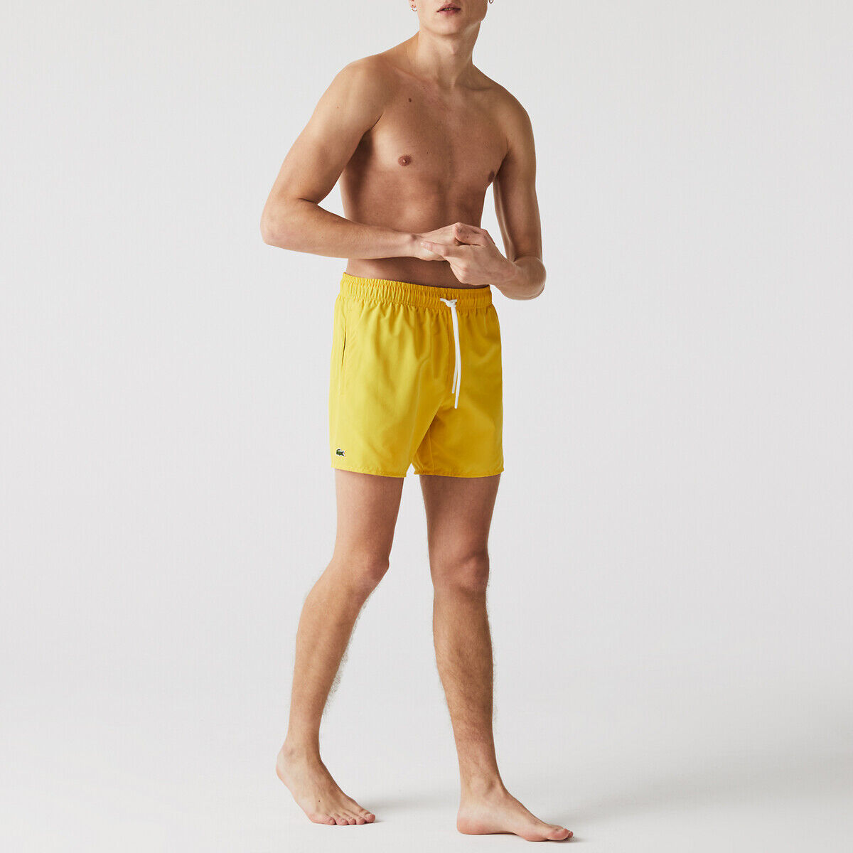 LACOSTE Short de bain mi-long