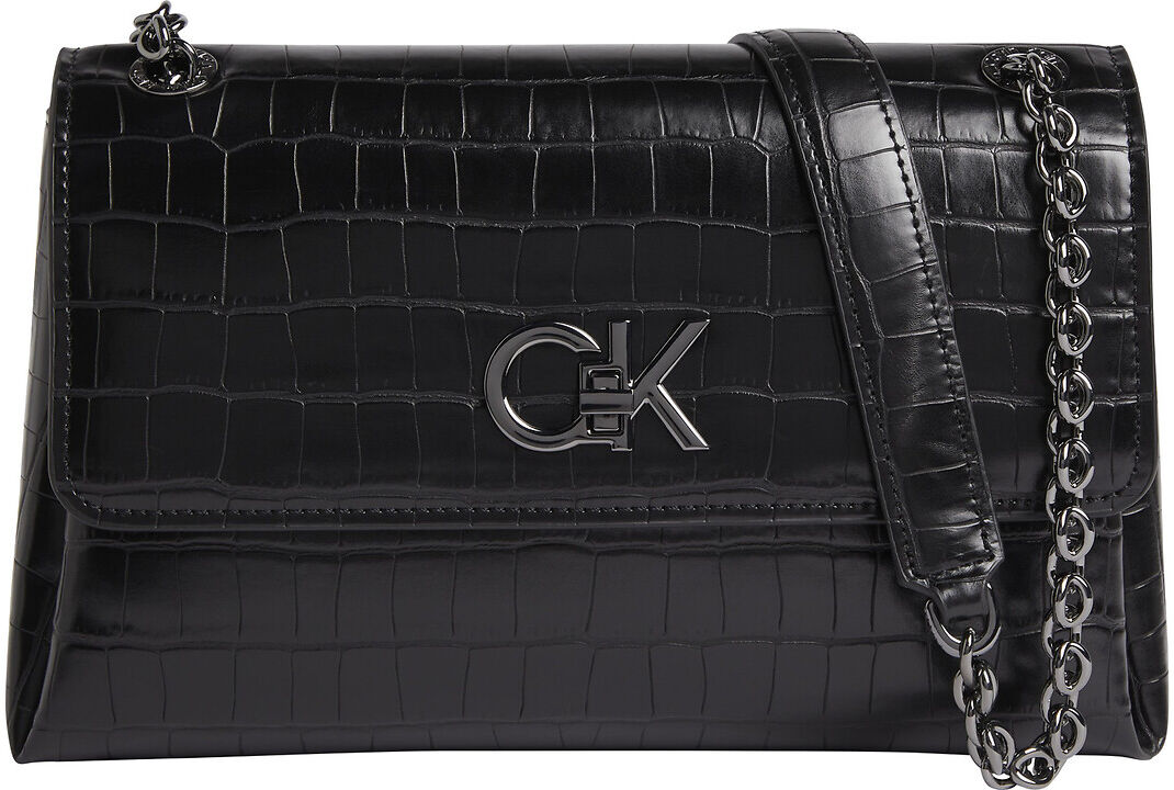 CALVIN KLEIN Sac motif croco à bandoulière bimatière