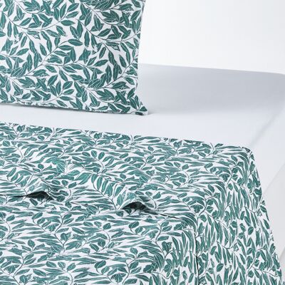 LA REDOUTE INTERIEURS Drap de lit en coton Feuillage - Type de Lit LA REDOUTE INTERIEURS Drap de lit en coton Feuillage - Type de Lit