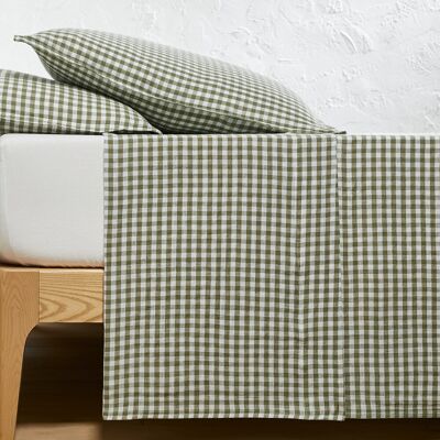 LA REDOUTE INTERIEURS Drap en lin lavé kaki - Linge de lit LA REDOUTE INTERIEURS Drap en lin lavé kaki - Linge de lit