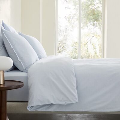 AM.PM Housse de couette en percale de coton lavé, rayée, 120 fils/cm², SABBAL AM.PM Housse de couette en percale de coton lavé, rayée, 120 fils/cm², SABBAL