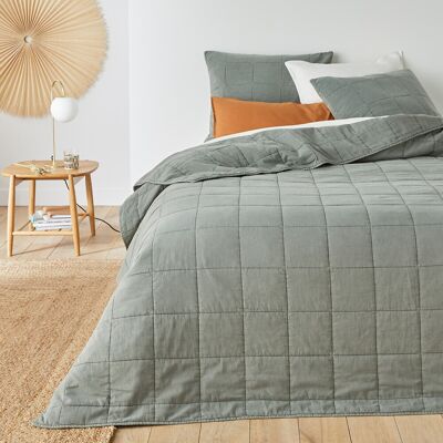 LA REDOUTE INTERIEURS Couvre lit boutis matelassé coton lavé,Sparrow LA REDOUTE INTERIEURS Couvre lit boutis matelassé coton lavé,Sparrow