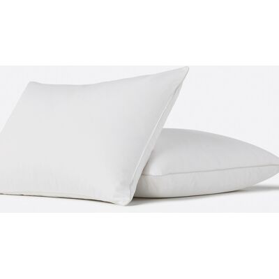 La Redoute Interieurs Oreiller blanc en microfibre et plumes - Oreiller La Redoute Interieurs Oreiller blanc en microfibre et plumes - Oreiller