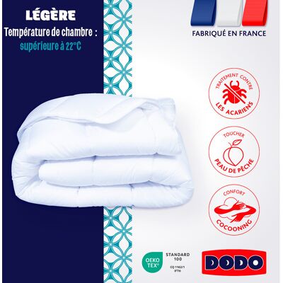 Housse de duvet légère DODO anti-acariens Housse de duvet légère DODO anti-acariens