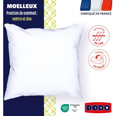 DODO Coussin - Garnissage Synthétique Doux - Housse Microfibre - 50x70cm - Coussin DODO Coussin - Garnissage Synthétique Doux - Housse Microfibre - 50x70cm - Coussin