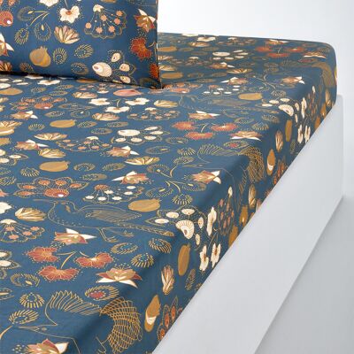 LA REDOUTE INTERIEURS Drap en percale de coton - Couleurs automnales, Imprimés naturels - Drap LA REDOUTE INTERIEURS Drap en percale de coton - Couleurs automnales, Imprimés naturels - Drap