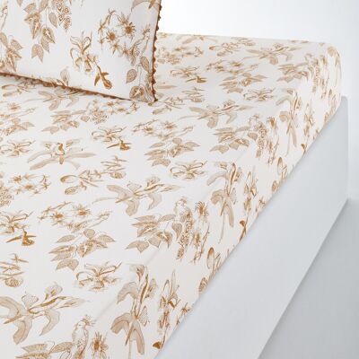 LA REDOUTE INTERIEURS Granadille Drap-Housse - Motifs Animaux & Fleurs Monochromes LA REDOUTE INTERIEURS Granadille Drap-Housse - Motifs Animaux & Fleurs Monochromes