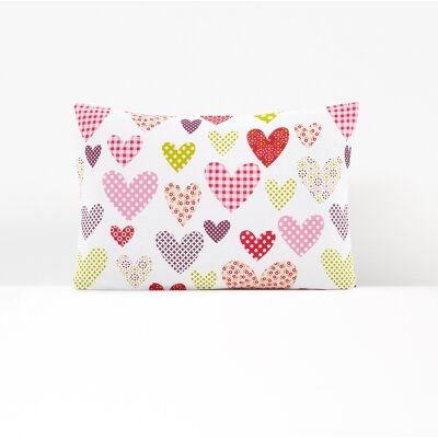 SO'HOME Coeur Liberté Rose Housse de Coussin Enfant - Housse SO'HOME Coeur Liberté Rose Housse de Coussin Enfant - Housse