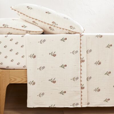 LA REDOUTE INTERIEURS Drap en gaze de coton - Emeline - 3 Tailles LA REDOUTE INTERIEURS Drap en gaze de coton - Emeline - 3 Tailles