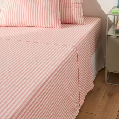 LA REDOUTE INTERIEURS Drap en coton Soizic Pêche - Linge de lit LA REDOUTE INTERIEURS Drap en coton Soizic Pêche - Linge de lit