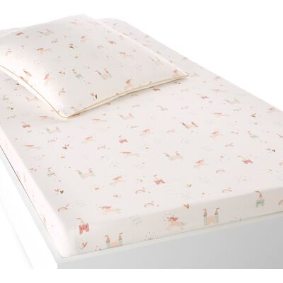 LA REDOUTE INTERIEURS Drap housse coton Château Licorne - Drap LA REDOUTE INTERIEURS Drap housse coton Château Licorne - Drap