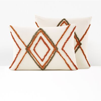 LA REDOUTE INTERIEURS Funda en coton - Motifs géométriques tuftés - 50x70 cm LA REDOUTE INTERIEURS Funda en coton - Motifs géométriques tuftés - 50x70 cm