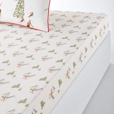 LA REDOUTE INTERIEURS Drap housse percale coton bonnet 30 cm, Alpes LA REDOUTE INTERIEURS Drap housse percale coton bonnet 30 cm, Alpes