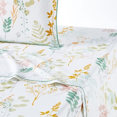 LA REDOUTE INTERIEURS Drap de lit en percale de coton - Herbarium 180x290cm LA REDOUTE INTERIEURS Drap de lit en percale de coton - Herbarium 180x290cm