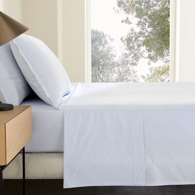 AM.PM Drap plat en percale de coton lavé, rayé, 120 fils/cm², SABBAL AM.PM Drap plat en percale de coton lavé, rayé, 120 fils/cm², SABBAL